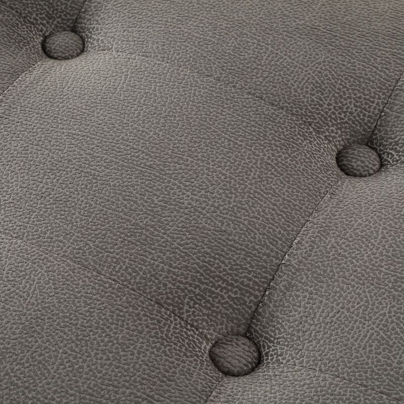 Uttermost Bijou Gray Fabric Bench
